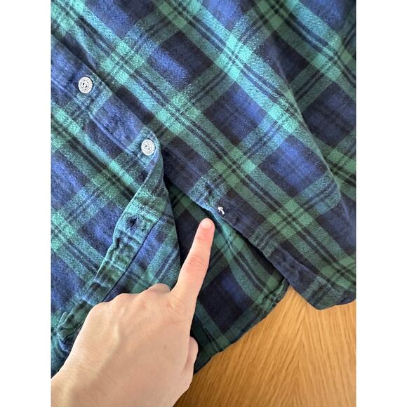 Vintage Blair Patchwork Plaid Embroidered Flannel Shirt XL - Picture 6 of 6